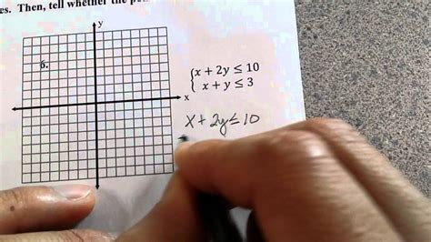 Practice.graph the following on a separate sheet of paper. Systems of Equations and Inequalities Test Review - YouTube