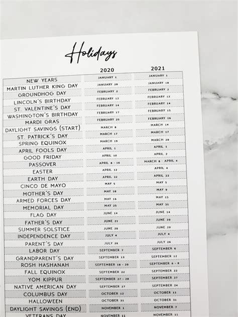 Schools may change them, but they must publish their holiday dates in the school. Free Holiday Printable 2020/2021