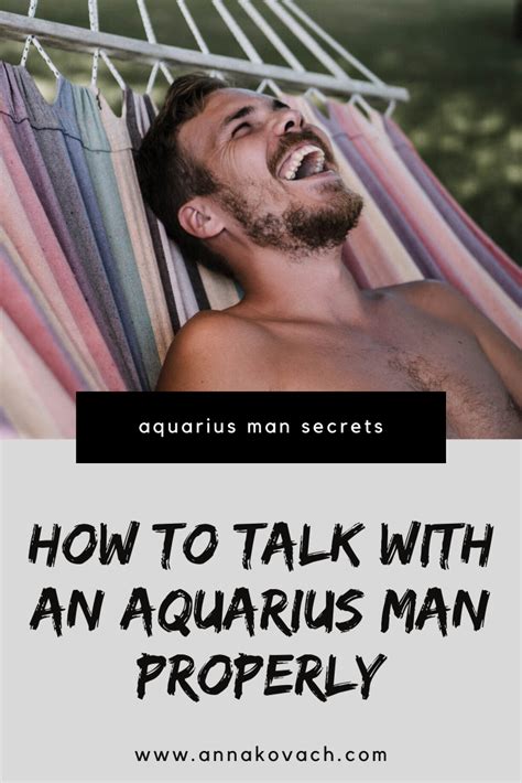 On this platform, you can look for. How To Talk With An Aquarius Man Properly in 2020 ...
