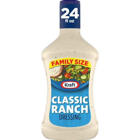 Kraft Classic Ranch Dressing Family Size, 24 fl oz Bottle - Walmart.com ...