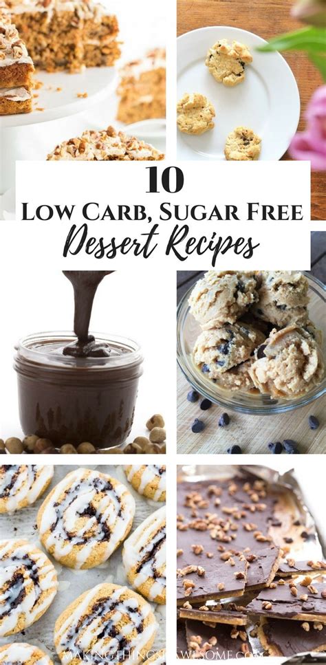 Cake, cookies, pies, ice cream, and donuts aren't off limits anymore — you can still. 10 Low Carb, Sugar Free Dessert Recipes: Round-Up | Dessert recipes, Sugar free desserts, Food ...