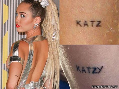 We've all been hearing obsessive followers doing crazy circumstances, but one follower, carl mccoid, is a special case. Miley Cyrus Writing Upper Arm Tattoo | Steal Her Style