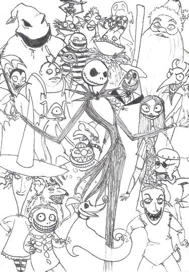 20 free printable the nightmare before christmas coloring pages. Nightmare before Christmas coloring pages part 3
