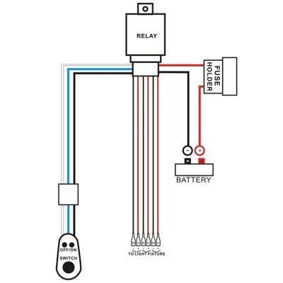 • appropriate 12/24v leds include blue sea systems pns 8033 (amber), 8171 (red), or 8172 (green). Led Light Bar Relay Wiring Diagram - Database - Wiring Diagram Sample