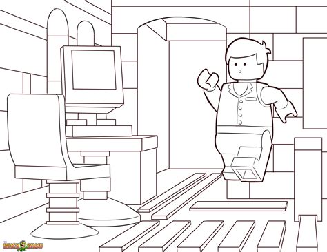 Emmet is a construction worker lego minifigure. Lego Movie Coloring Pages - Coloring Home
