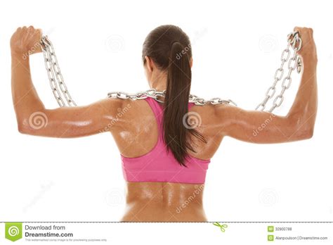 How much of alexa flexy's work have you seen? Woman Pink Sports Bra Chain Back Flex Stock Photo - Image ...