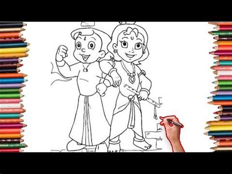 Chhota bheem aur ganesh special video #ganapathibappamoriya. bheem aur krishna drawing bheem aur krishna ki drawing ...