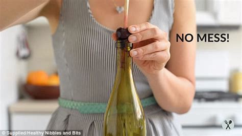 Squirts all over the room!!!! Simple hack shows that a chopstick and wine bottle is all ...