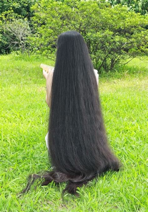 Extremely long hair tends to get dirty very easily and needs hours to dry, which means you should definitely have a glam hairstyle idea ready for those days when your hair isn't squeaky clean. Long Haired Women Hall of Fame: Very long hair - Part VII