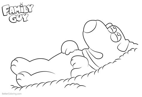 The fun characters of griffin family enthrall us with their antics that reflect even on canvas, as depicted in the printable coloring pages. Family Guy Coloring Pages Brian is Sleeping - Free ...