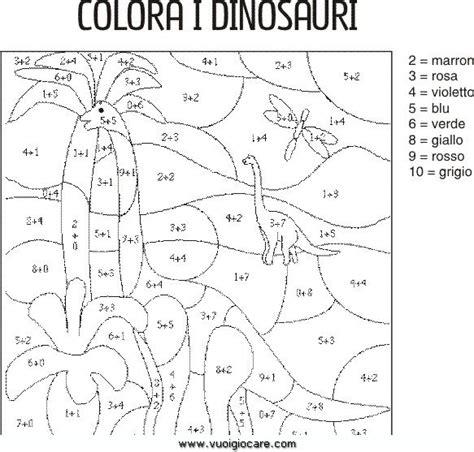 Per i bambini si trovano in rete dei disegni. conta_e_colora 01 Enigmistica per bambini e ragazzi | Colori, Dinosauri e Disegni da colorare