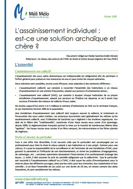 Les services publics d'assainissement non collectif dits spanc contrôlent les installations telles que » de plus, les usagers critiquent largement la qualité du contrôle réalisé par le spanc. Biblio:L'assainissement individuel : est-ce une solution ...