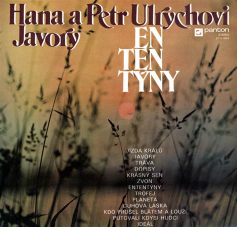 Vyber si koncert nebo festival a kup výhodně vstupenky v předprodeji. Hana a Petr Ulrychovi, Javory - Ententýny - vinyl LP