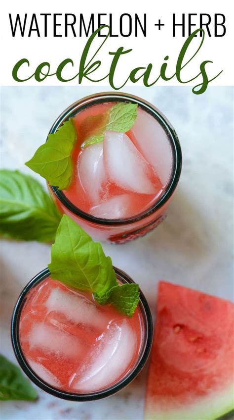 First, get the ripest watermelon you can find. Watermelon Cocktail with Rum, Basil and Mint | Recipe ...