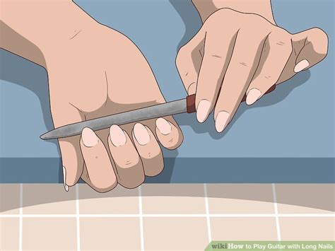 Smooth nails allow us to create a wider variety of sounds and volumes. Simple Ways to Play Guitar with Long Nails: 7 Steps