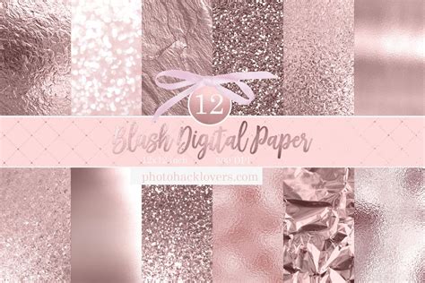 For those of us who can't get enough rose gold! BLUSH DIGITAL PAPER, "rose gold", scrapbook paper, blush ...