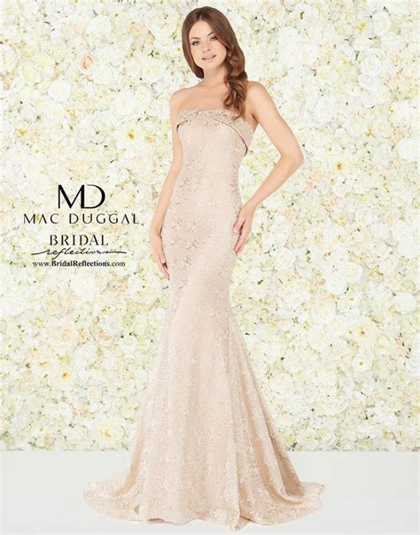 They know the prettiness which choose to enhance one's several beauty. Mac Duggal | Bridal reflections, Gowns, Groom dress
