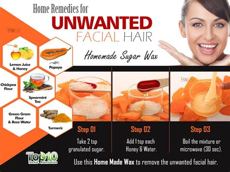 Allow the cream to sit on your face for about 5 to 10 minutes. Home Remedies for Unwanted Facial Hair | Top 10 Home Remedies