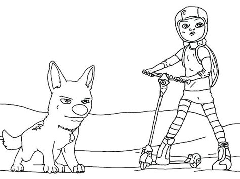 Download printable cute bolt and penny coloring page. Penny Coloring Page at GetColorings.com | Free printable ...