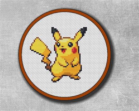 Pokemon stained glass #pokemon #nintendo #anime #mech #merchandise #stainedglass read more. Pikachu Pokemon Yellow Cross stitch pattern Pocket Monster ...