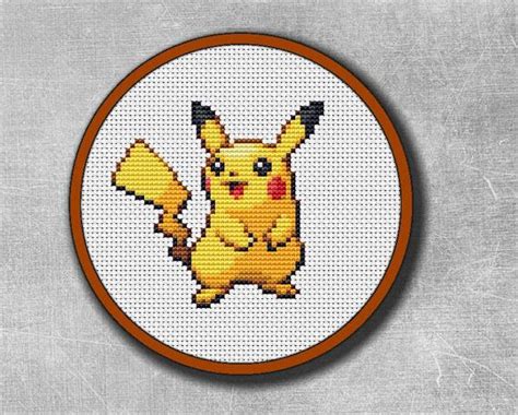 Pokemon stained glass #pokemon #nintendo #anime #mech #merchandise #stainedglass read more. Pikachu Pokemon Yellow Cross stitch pattern Pocket Monster ...