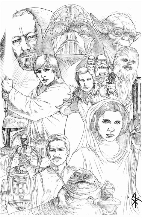 A huge collection of star wars coloring pages. Adult Star Wars Coloring Pages in 2020 | Star wars ...