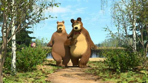 Masha and the bear saving nature together with wwf russia. Masha And The Bear Wallpaper HD Two Brown Bear Photo ...