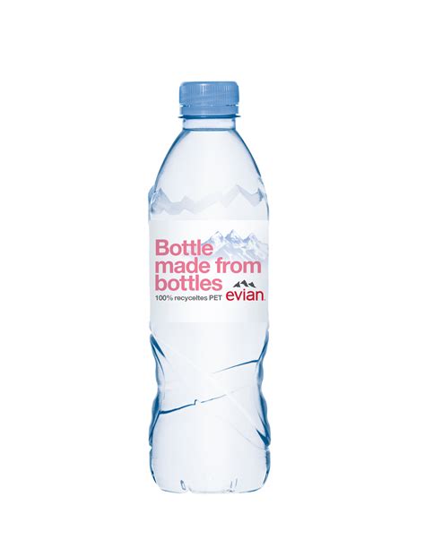 Evian flaschen sind 100% recycelbar♻️. Bottles made from bottles - Evian