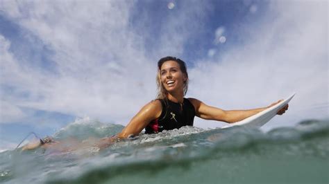 Athletic regularfoot pro surfer from new south wales, australia; Sally Fitzgibbons chasing Tokyo Olympic surfing dream ...