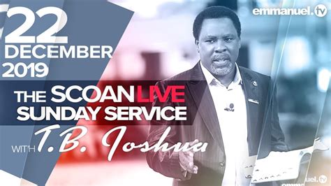 Get all latest news about scoan, breaking headlines and top stories, photos & video in real time. LIVE Sunday Service At The SCOAN With T.B. Joshua (22/12 ...