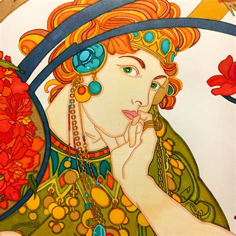 Convert photo into coloring page online for your kids. From the "Alphonse Mucha, Make Your Own Masterpiece ...