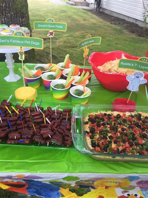 In addition to their families, you are their model for food and fitness. Sesame Street party food | Food, Sesame street party ...