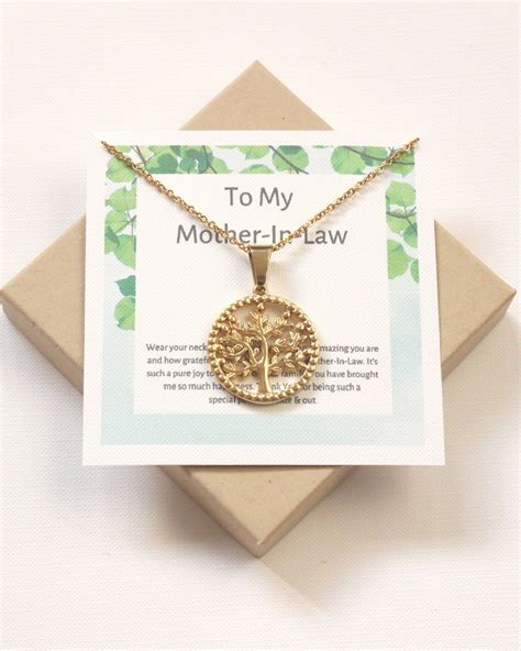 How about gifting your mother in law something she can decorate her place with? Mother In Law Birthday Heart Necklace PERFECT Gift From ...