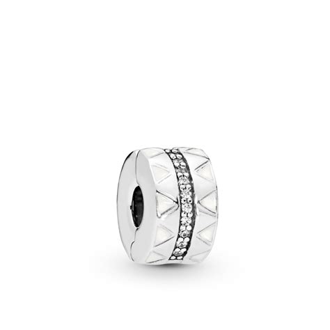 How about rugged white lines? Sparkling Jagged Lines Clip - Nacol Jewelry