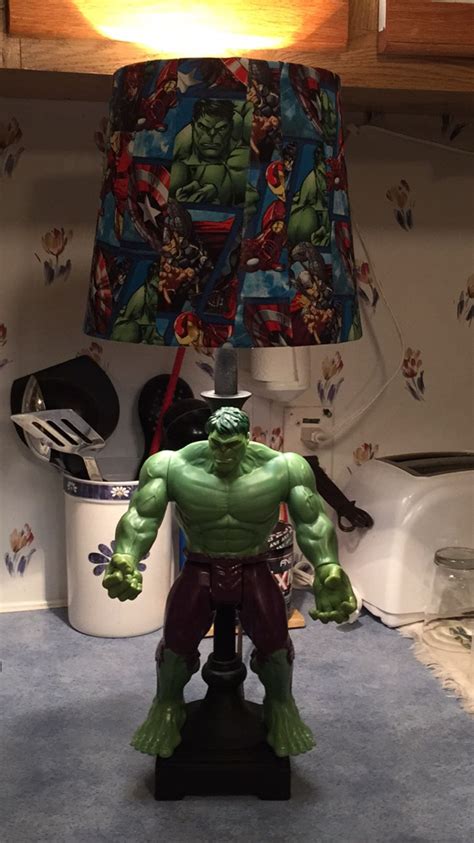 You can set the mood for slumber with volcano lamps and night lights, or let kids decorate their own space with stickers and hangable characters. Hulk lamp | Marvel bedroom decor, Marvel bedroom, Lamp