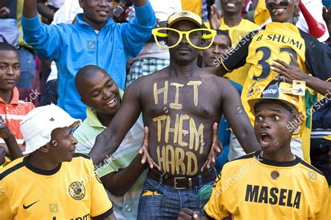 Kaizer chiefs, johannesburg, south africa. Football fans during game between Kaizer Chiefs Editorial ...