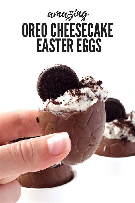 Check out these cute easter recipe ideas, including cakes, cupcakes, cookies and more sweet treats for the whole 3. Oreo Cookies And Cream Filled Easter Eggs | Recipe ...