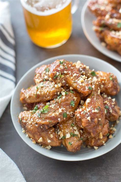 Frying chicken wings covered allows the steam inside the pan tenderize the meat. Oven Baked Peanut Butter and Jelly Wings | Recipe in 2020 ...