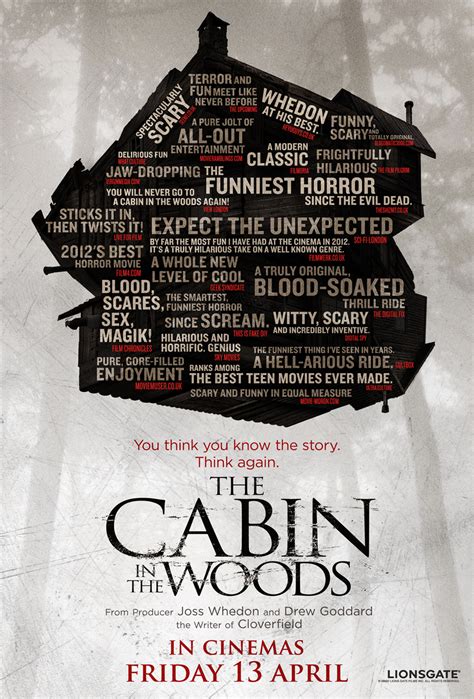 We did not find results for: New Images, Joss Whedon Q&A Video and a Posterful of Praise for The Cabin in the Woods - HeyUGuys