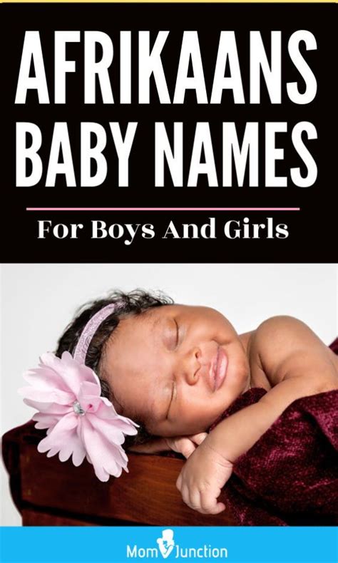 Several different african cultures have inspired black baby boy names. 200 Cheerful Afrikaans Baby Names For Boys And Girls ...