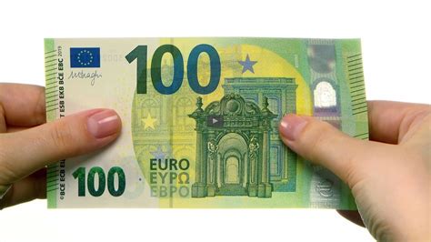 Seit heute bringen europas währungshüter die beiden banknoten mit neuen sicherheitsmerkmalen unters volk. 100 Euro Schein Druckvorlage - Euroscheine Teil 2 Altere ...