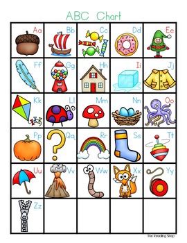 Alphabet linking chart abcd efg hijk lmnop q rst uv wx yz. ABC Alphabet Linking Chart by The Reading Shop | TpT