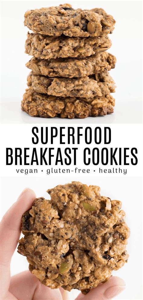 These superfood cookies are for those of you who love a naughty cookie, but want a nutritional boost to the these cookies are guaranteed to have you feeling full, and your body bursting with vitamins. Superfood Breakfast Cookies | Recipe | Superfood breakfast ...