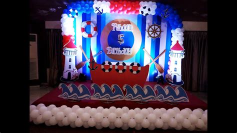 Students will love the monsters look! Nautical Sailor Themed Party Decoration Pune | Caribbean ...