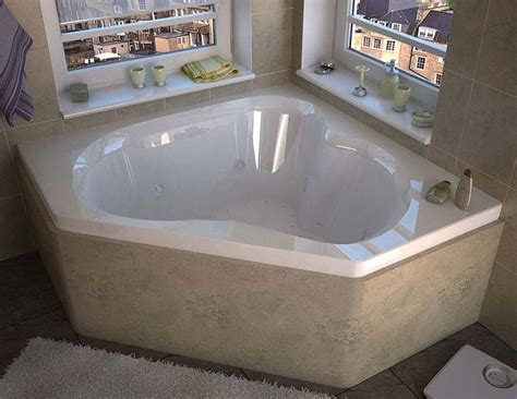 Whirlpool tubs have a pump and a motor. Image result for installing a corner tub | Jetted bath ...