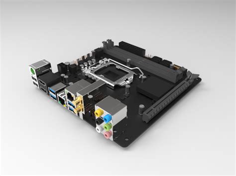 3d sketchup and the engineering toolbox extension. mini-itx motherboard | 3D CAD Model Library | GrabCAD