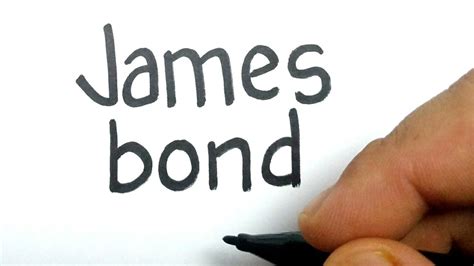 My word is my bond. VERY EASY , How to turn words JAMES BOND into Daniel Craig 007 - YouTube
