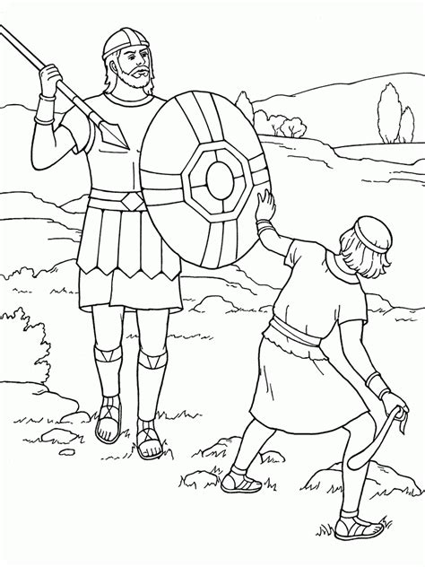 Perhaps you don't have children of your own but you often have connections and intimates that arrive. Free Printable Coloring Pages David And Goliath - Coloring ...