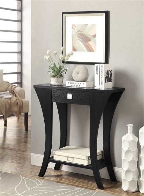 Prices, promotions, styles and availability may vary by store and online. Modern Console Wood Table Accent Shelf Drawer Entryway ...