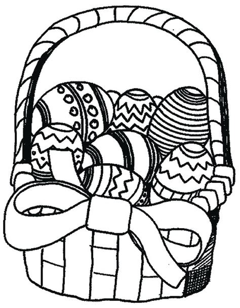 Coloring book page for adults and kids. Easter Basket Coloring Pages at GetColorings.com | Free ...